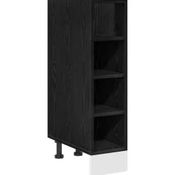 vidaXL Meuble de cuisine bas Chêne noir 20 x 44,5 x 81,5 cm