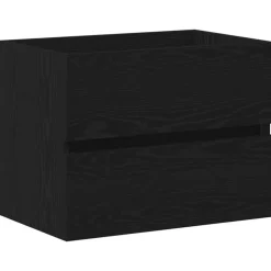 vidaXL Meuble de Lavabo de Salle de Bain Chêne noir 60 x 38,5 x 45 cm