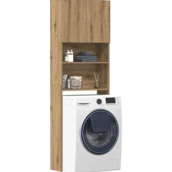 vidaXL Meuble de machine à laver chêne artisanal bois d'ingénierie