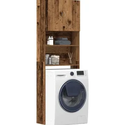 vidaXL Meuble de machine à laver bois d'ingénierie