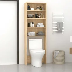 vidaXL Meuble de machine à laver Chêne sonoma 64x24x190 cm