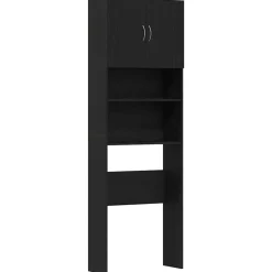 vidaXL Meuble de machine à laver chêne noir 64x24x190 cm