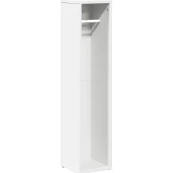 Ensembles De Meubles-vidaXL Meuble de salle de bain avec porte-rouleau 20,5x20x90 cm Blanc