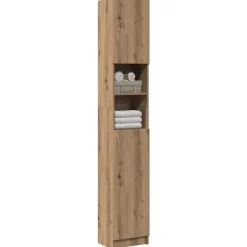 Ensembles De Meubles-vidaXL Meuble de salle de bain Chêne artisanal 32x25,5x190 cm Bois d'ingénierie artisian oak