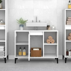vidaXL Meuble d'évier 80x33x60 cm bois d'ingénierie
