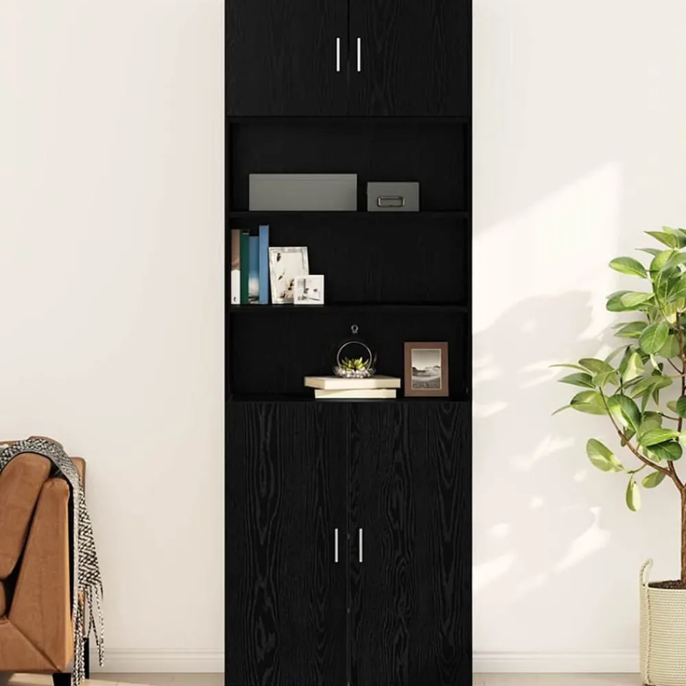 Armoires & Meubles De Rangement-vidaXL Meuble mural Chêne noir 80 x 42.5 x 40 cm Bois d'ingénierie Chêne noir