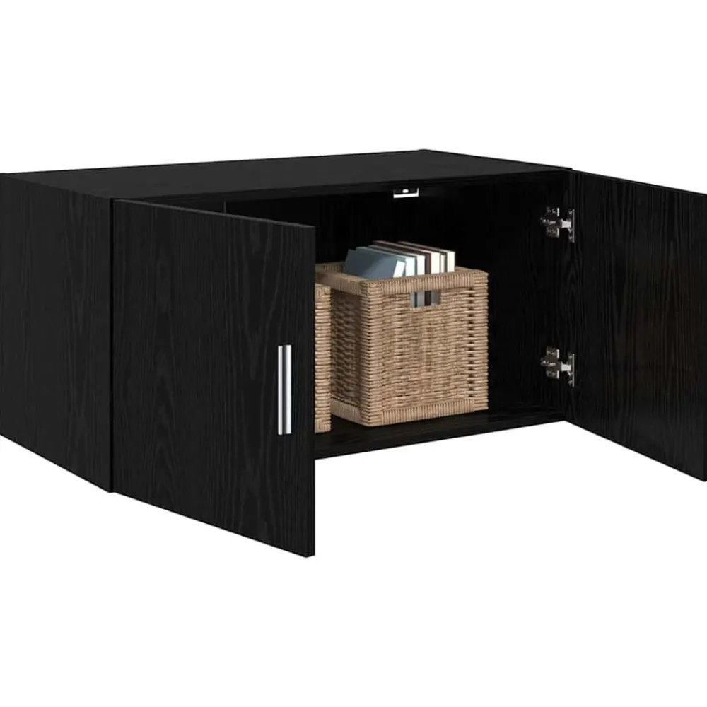Armoires & Meubles De Rangement-vidaXL Meuble mural Chêne noir 80 x 42.5 x 40 cm Bois d'ingénierie Chêne noir
