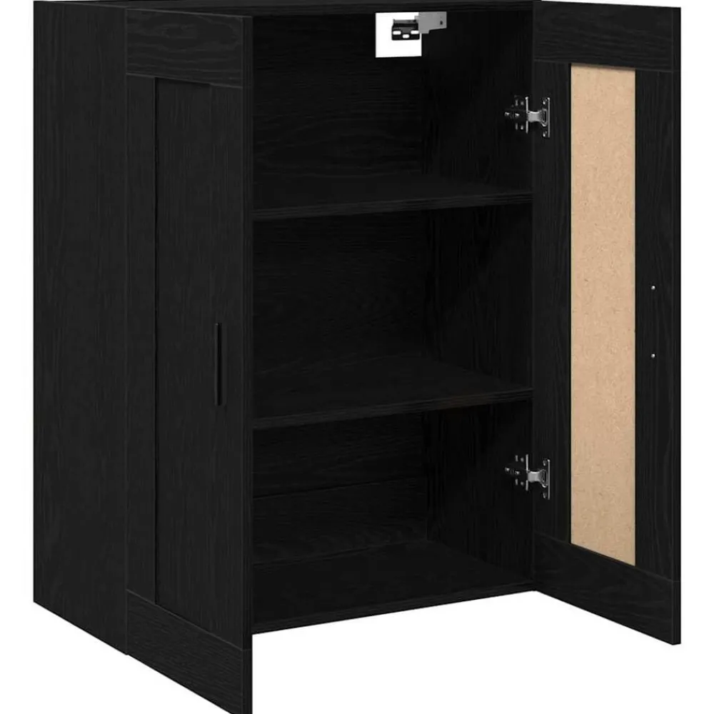 vidaXL Meuble mural Chêne noir 69,5 x 34 x 90 cm Bois d'ingénierie