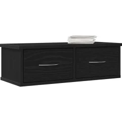 vidaXL Meuble mural Chêne noir 60 x 26 x 18,5 cm Bois d'ingénierie