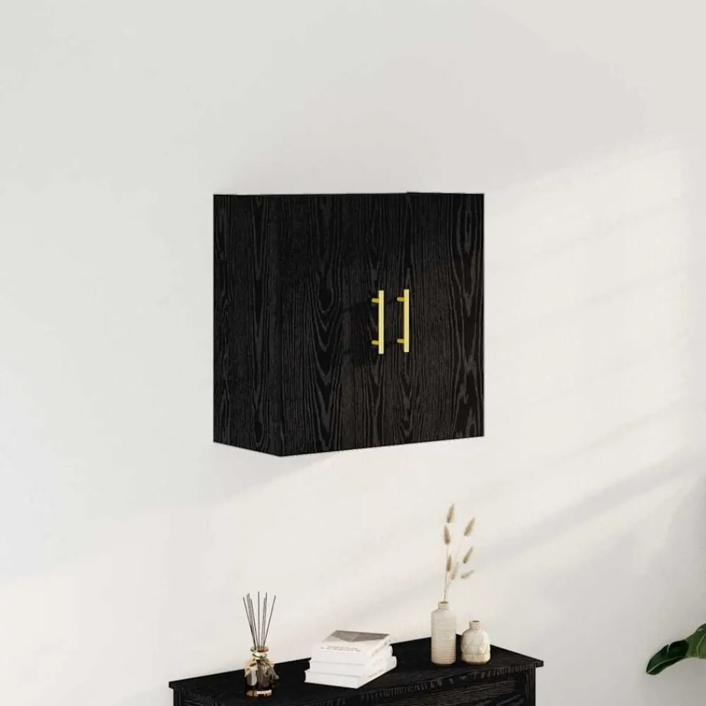 Armoires & Meubles De Rangement-vidaXL Meuble mural Chêne noir 60 x 31 x 70 cm Bois d'ingénierie Chêne noir