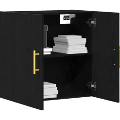 Armoires & Meubles De Rangement-vidaXL Meuble mural Chêne noir 60 x 31 x 70 cm Bois d'ingénierie Chêne noir
