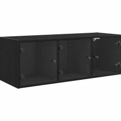 Armoires & Meubles De Rangement-vidaXL Meuble mural Chêne noir 102 x 37 x 35 cm Bois d'ingénierie Ch&ecirc;ne noir