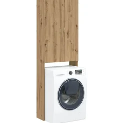 Accessoires Pour Appareils Électroménagers-vidaXL Meuble pour machine à laver chêne artisanal 64x25,5x190 cm ch&ecirc;ne artisanal
