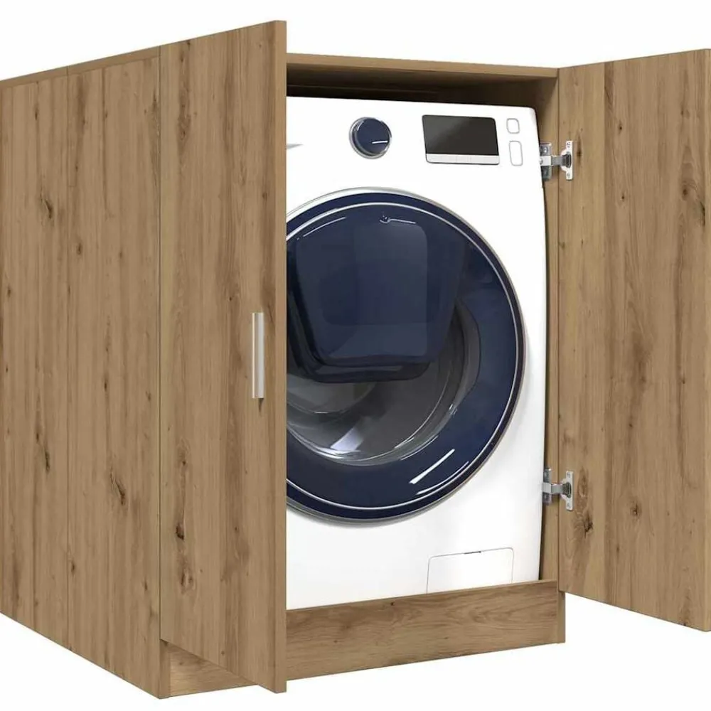 Accessoires Pour Appareils Électroménagers-vidaXL Meuble pour machine à laver chêne artisanal 70,5x71,5x91,5 cm chêne artisanal