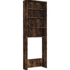 Accessoires Pour Appareils Électroménagers-vidaXL Meuble pour machine à laver Chêne fumé 64x24x190 cm Chêne fumé