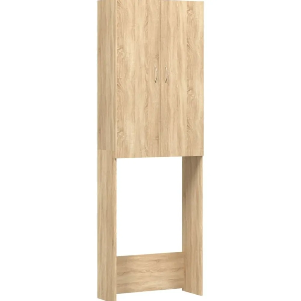vidaXL Meuble pour machine à laver Chêne sonoma 64x25,5x190 cm