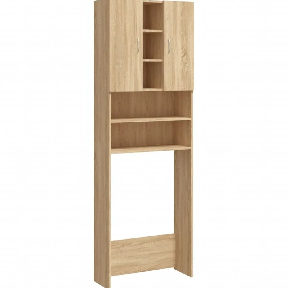 vidaXL Meuble pour machine à laver Chêne sonoma 64x25,5x190 cm