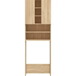 vidaXL Meuble pour machine à laver Chêne sonoma 64x25,5x190 cm