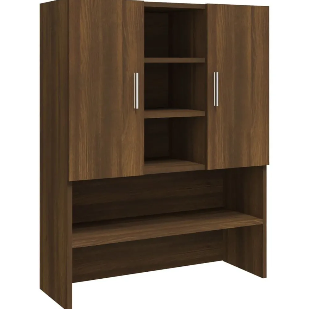 Accessoires Pour Appareils Électroménagers-vidaXL Meuble pour machine à laver Chêne marron 70,5x25,5x90 cm Chêne marron