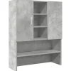 vidaXL Meuble pour machine à laver Gris béton 70,5x25,5x90 cm