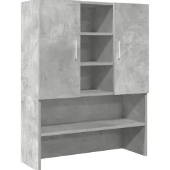 vidaXL Meuble pour machine à laver Gris béton 70,5x25,5x90 cm