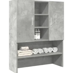 vidaXL Meuble pour machine à laver Gris béton 70,5x25,5x90 cm