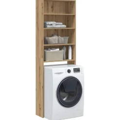 vidaXL Meuble pour machine à laver chêne artisanal 64x24x190 cm