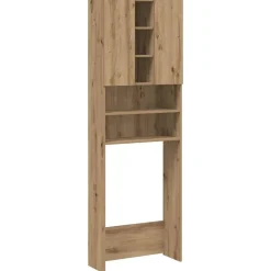 vidaXL Meuble pour machine à laver chêne artisanal 64x25,5x190 cm