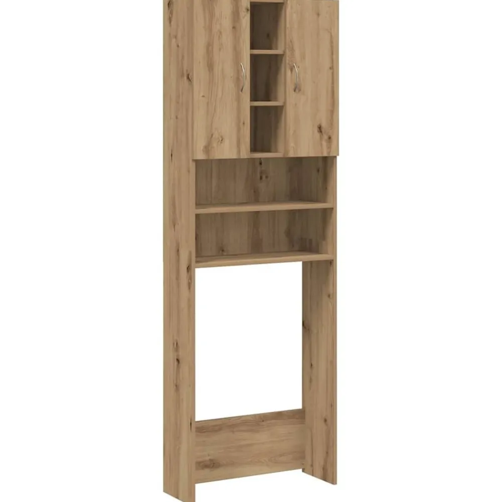 vidaXL Meuble pour machine à laver chêne artisanal 64x25,5x190 cm