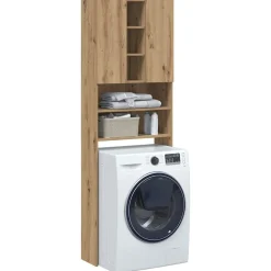 vidaXL Meuble pour machine à laver chêne artisanal 64x25,5x190 cm
