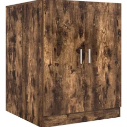 vidaXL Meuble pour machine à laver Chêne fumé 71x71,5x91,5 cm
