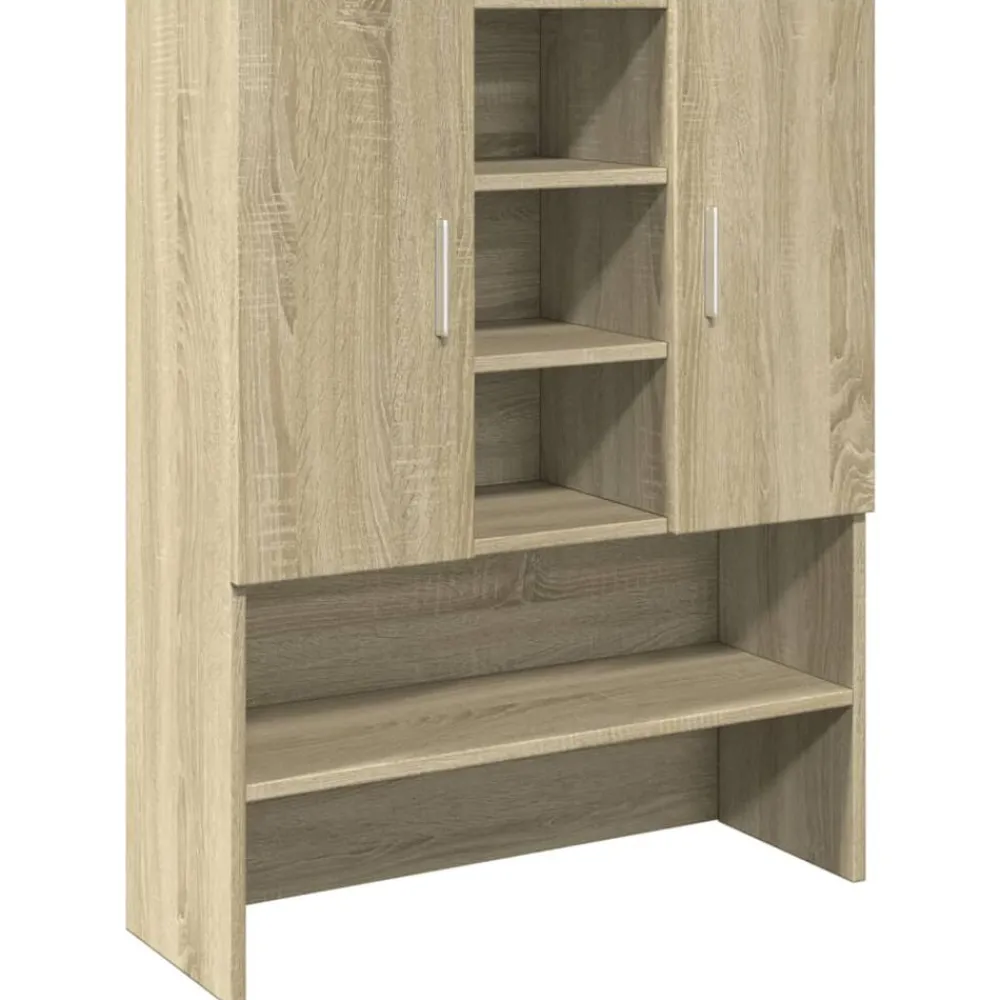 Accessoires Pour Appareils Électroménagers-vidaXL Meuble pour machine à laver Chêne sonoma 70,5x24x90 cm Chêne sonoma