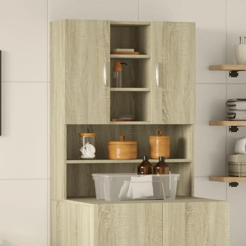 Accessoires Pour Appareils Électroménagers-vidaXL Meuble pour machine à laver Chêne sonoma 70,5x24x90 cm Chêne sonoma