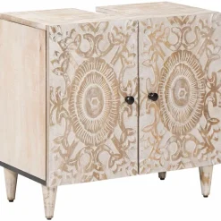 vidaXL Meuble sous Lavabo de Salle de Bain 62 x 33 x 58 cm