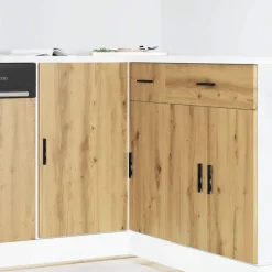 vidaXL Meuble sous évier "Lyon" Chêne artisanal Bois d'ingénierie