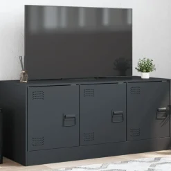 Meubles Tv-vidaXL Meuble TV 99x39x44 cm acier Anthracite