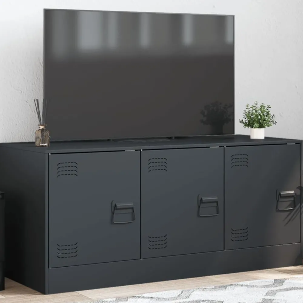 Meubles Tv-vidaXL Meuble TV 99x39x44 cm acier Anthracite