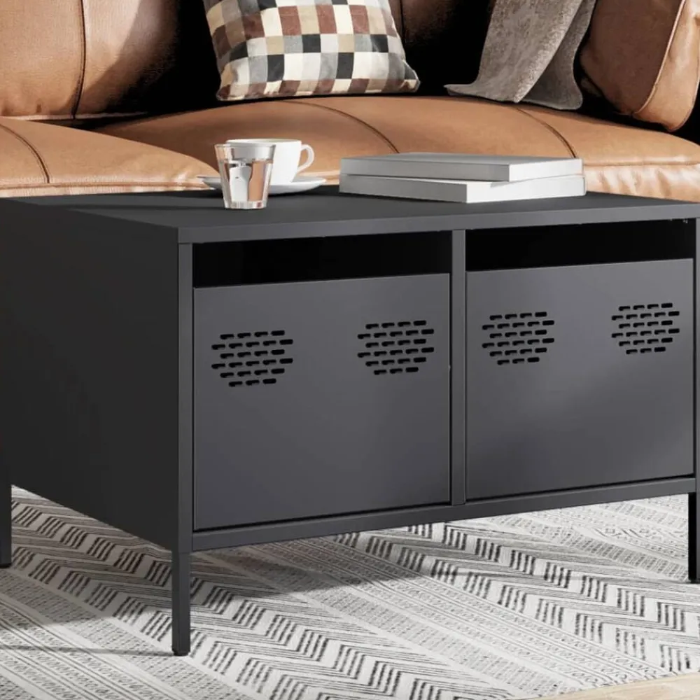 vidaXL Meuble TV 68x50x43,5 cm acier laminé à froid