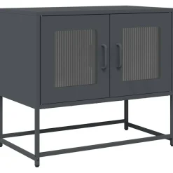 Meubles Tv-vidaXL Meuble TV 68x39x60,5 cm acier laminé à froid Anthracite