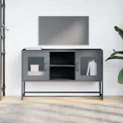 vidaXL Meuble TV 100,5x39x60,5 cm acier