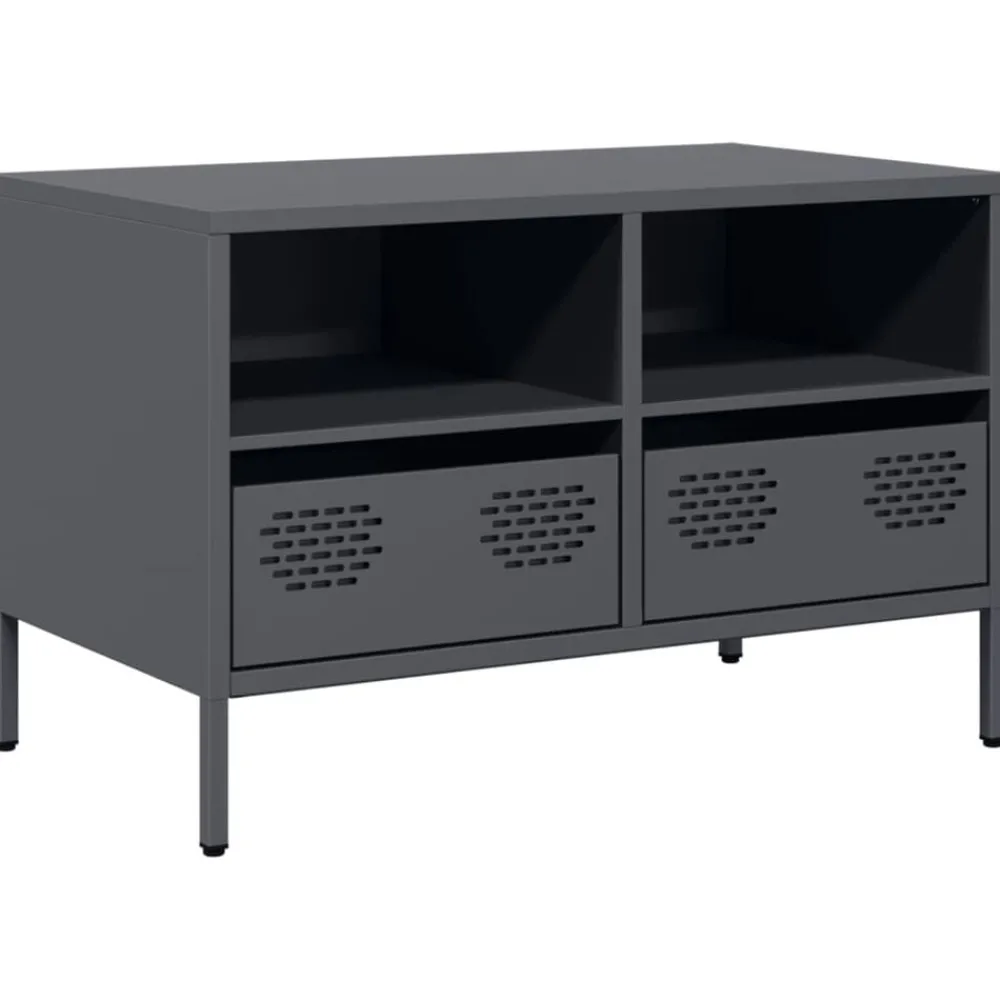 vidaXL Meuble TV 68x39x43,5 cm acier laminé à froid