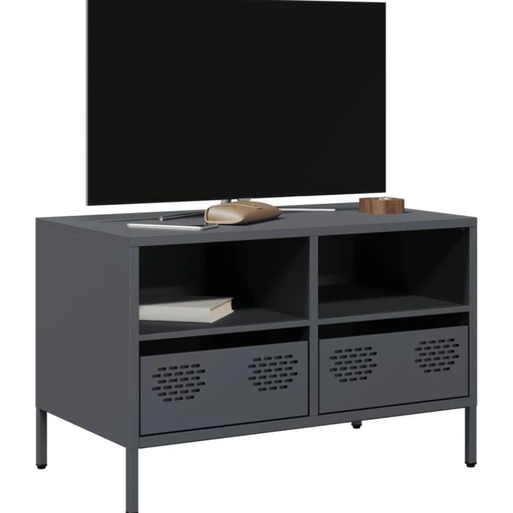 vidaXL Meuble TV 68x39x43,5 cm acier laminé à froid