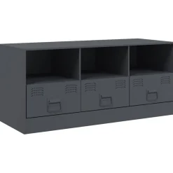 Meubles Tv-vidaXL Meuble TV 99x39x44 cm acier Anthracite