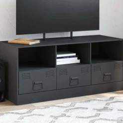 Meubles Tv-vidaXL Meuble TV 99x39x44 cm acier Anthracite