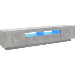 vidaXL Meuble TV avec lumières LED 200x35x40 cm