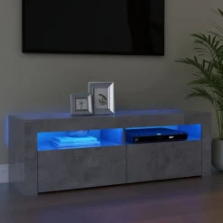 vidaXL Meuble TV avec lumières LED 120x35x40 cm