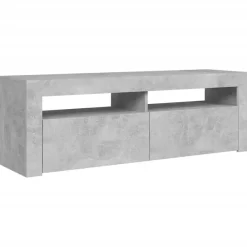 vidaXL Meuble TV avec lumières LED 120x35x40 cm