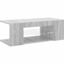 vidaXL Meuble TV avec lumières LED 90x39x30 cm