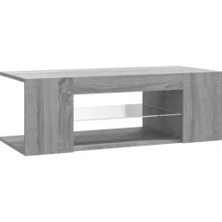 vidaXL Meuble TV avec lumières LED 90x39x30 cm