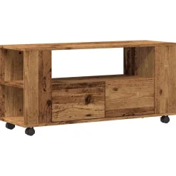 vidaXL Meuble TV avec roulettes bois d'ingénierie